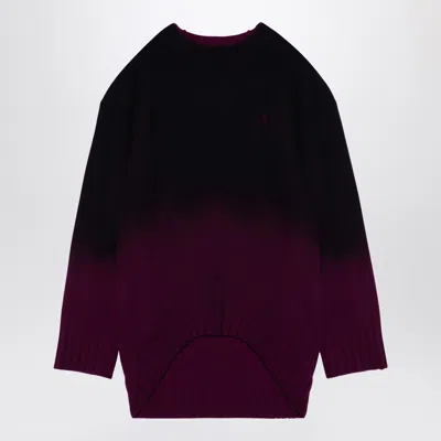 Attico The  Oversized Knit Dress In Purple