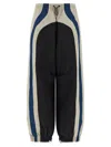 Attico Color Block Panel Joggers With Elastic In Black