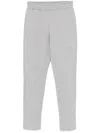 Attico Fleece Jogger Pants Elastic Waistband In Grey