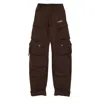 Attico Cargo Fern Pants In Brown