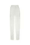 Attico Satin Waistband Pleated Trousers In Multi