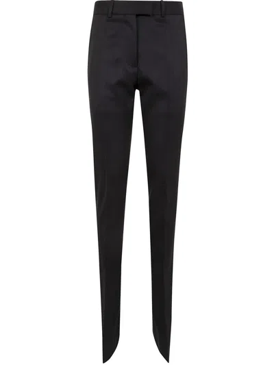 Attico The  Gabardine Long Pant In Black