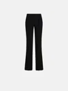 Attico Long Wool Pant In Black