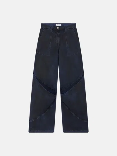 Attico Ssense Exclusive Blue Jeans In Forest Night Wash