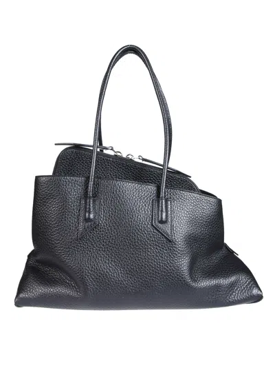 Attico The  Passeggiata Medium Shoulder Bag In Nero