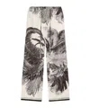 Attico The  Pattern-printed Trousers In Gray
