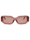 Attico The  Peach Acetate Sunglasses