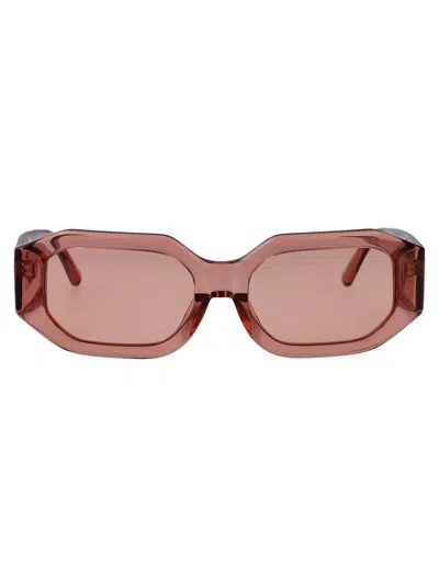 Attico The  Peach Acetate Sunglasses