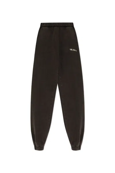 Attico The  Penny Logo Detailed Track Trousers In Nero