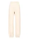 Attico Straight Trousers With Elastic Cuffs And Waistband