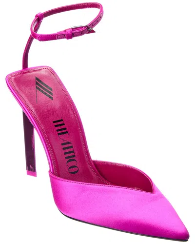 Attico The  Perine 105 Satin Pump In Pink