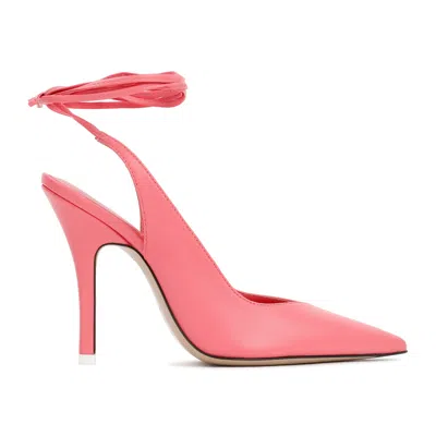 ATTICO THE ATTICO PINK LEATHER VENUS PUMPS