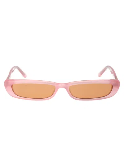 Attico The  Pink/silver/pink Acetate Sunglasses