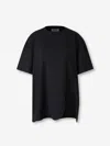Attico Oversized T Shirt In Black