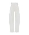 Attico The  Pressed Crease Tapered Trousers In White