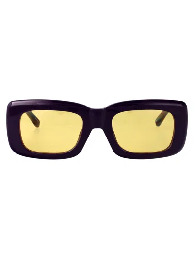 Attico The  Purple Acetate Sunglasses In Pink