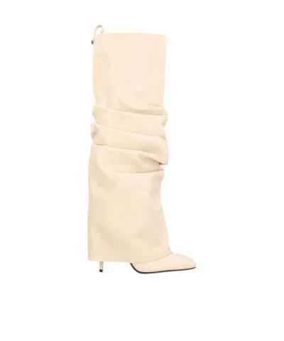 Attico The  Rea Tube Boots In Nude