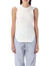 Attico Reese Cotton Jersey Tank Top
