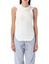 Attico Reese Cotton Jersey Tank Top
