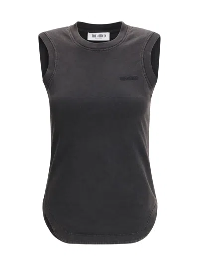 Attico The  Reese Tank Top In Gray