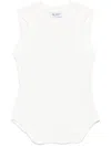 Attico Reese Cotton Jersey Tank Top In White