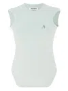 Attico Reese Mint-colored Cotton Jersey Tank Top