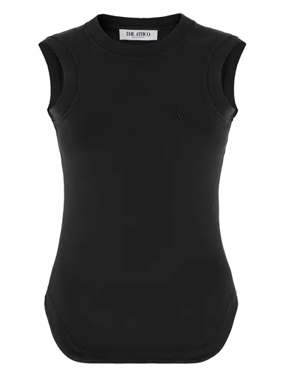 Attico Reese Top In Black