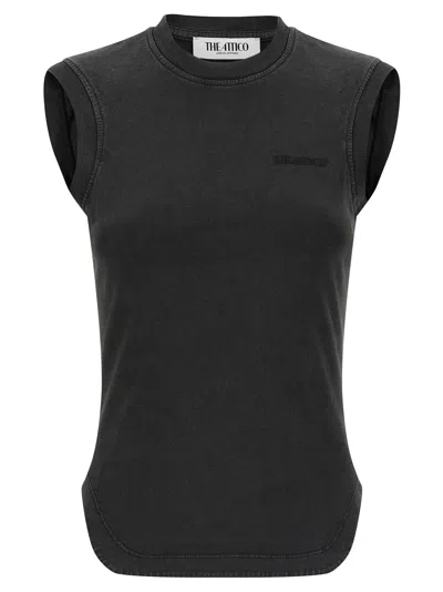 Attico Brown Crew Neck Top