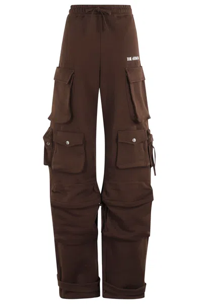 ATTICO THE ATTICO RELAXED FIT CARGO LONG PANTS