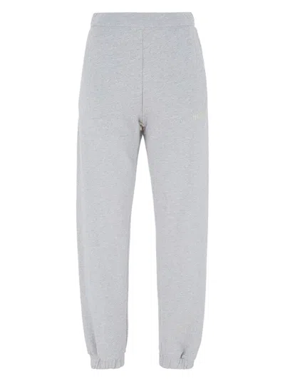 Attico The  Relaxed Fit Grey Melange Joggers In Gray