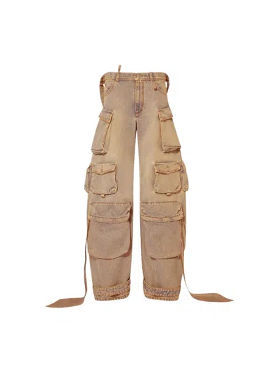 Attico The  Relaxed-fit Long Pants With Multi-pockets