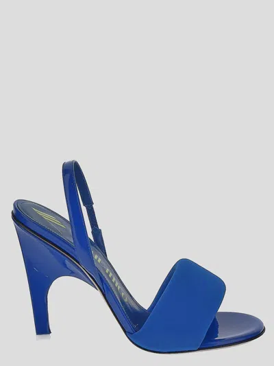 Attico The  Rem Sandals In Turquoise