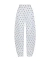 Shop Attico The  Rey High Waist Wide Leg Trousers In White
