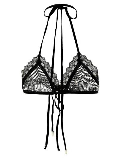 ATTICO THE ATTICO RHINESTONE BRA