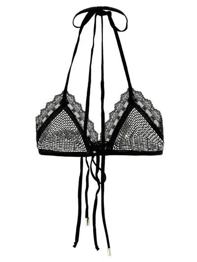 ATTICO THE ATTICO RHINESTONE BRA
