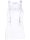 Attico Strap Detail Ribbed Tank Top