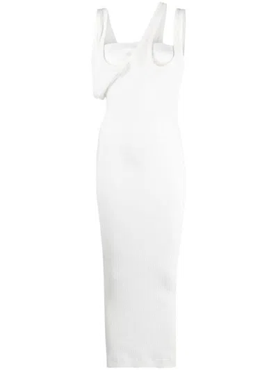 Attico The  Ribbed Jersey Midi Dress - Runway