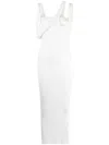 Attico The  Ribbed Jersey Midi Dress