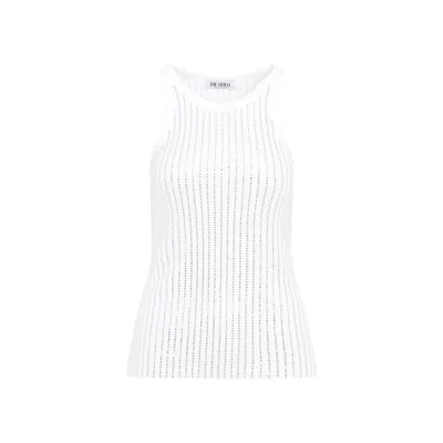 Attico The  Ribbed Jersey Tank Women
