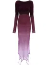 Attico Reversible Colorblocked Midi Dress