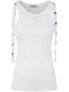 Attico The  Ribbed Tank Top In White