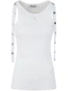 Attico The  Ribbed Tank Top In White
