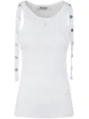 Attico The  Ribbed Tank Top In White