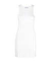 Attico Ribbed Cotton Tank Top In White