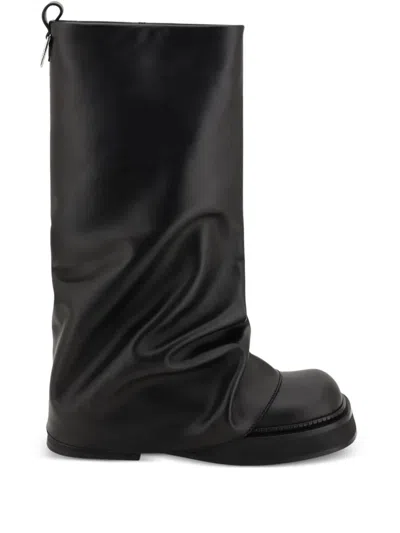 Attico The  Robin Combat Boots In Black