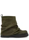 Attico Khaki Mini Robin Combat Boots In Khaki