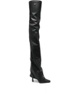 Attico 95mm "robin Otk" Thigh-length Boots In Black