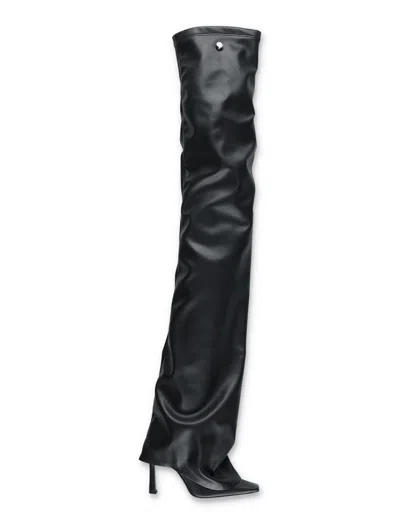 Attico The  Robin Otk Tight High Boot In Black
