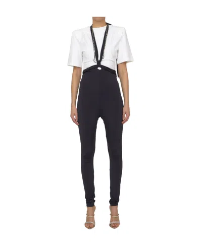 ATTICO THE ATTICO RUBY CUT OUT DETAILED HALTERNECK-STRAP LEGGINGS