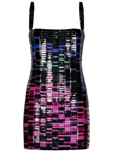 Attico Sequin-embellished Mini Dress In Multi